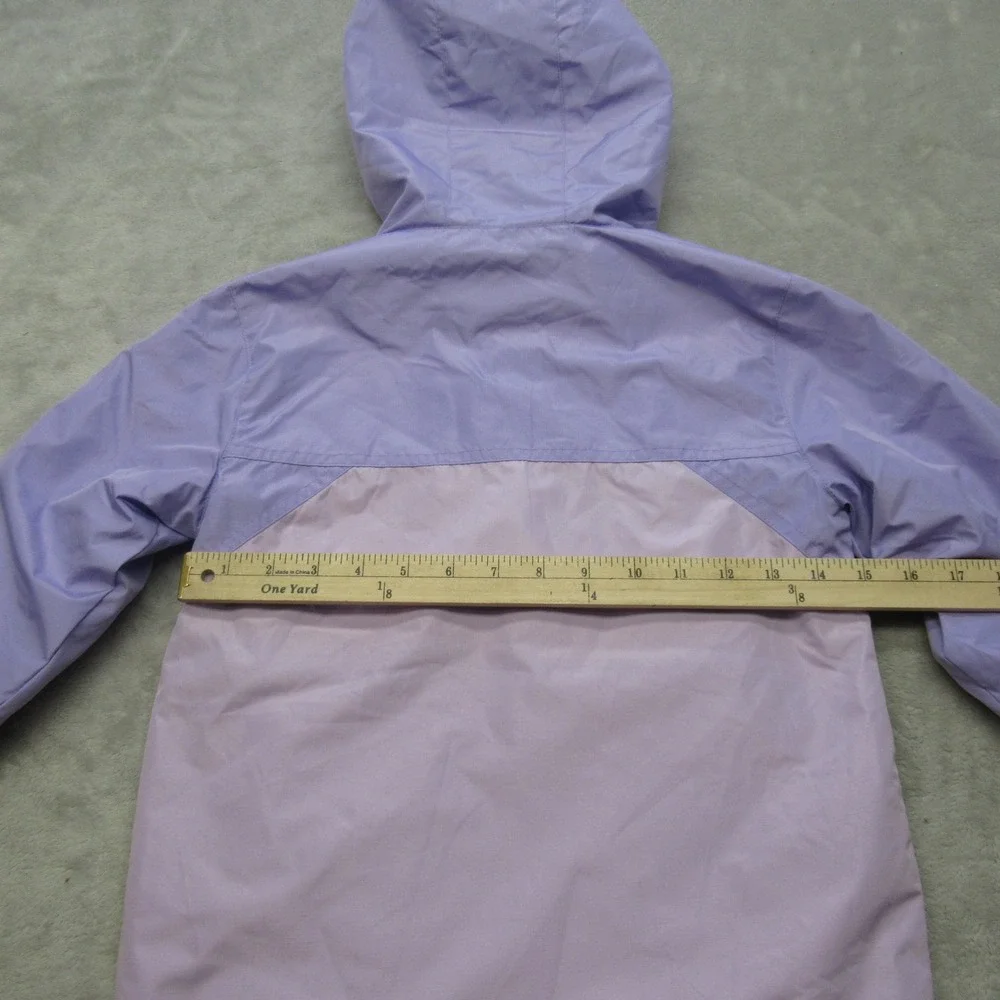 Eddie Bauer Jacket Kids XS 5/6 Purple Hooded Waterproof Removable Liner 3in1 NEW - Picture 8 of 14